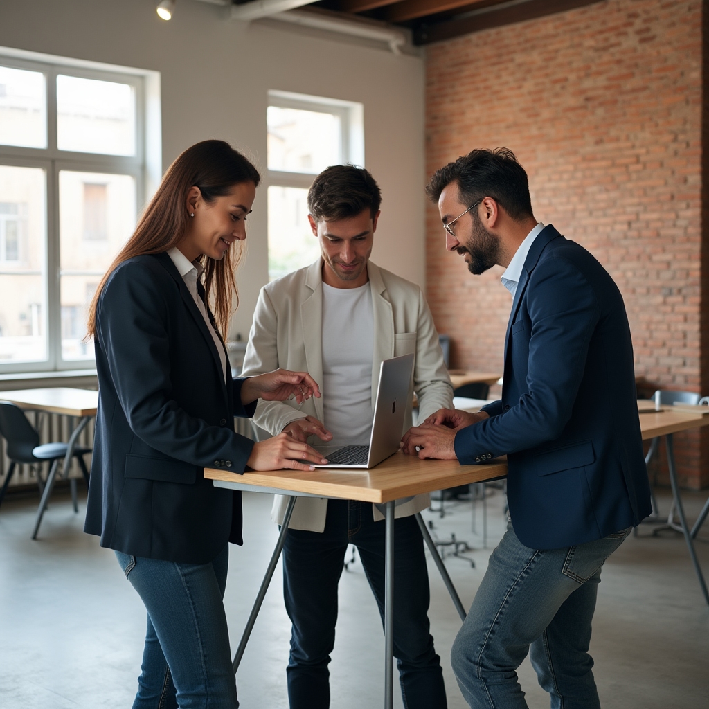 Vistreza team members collaborating at their Salta office